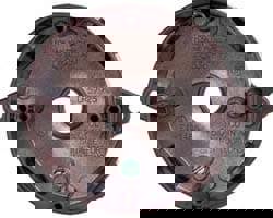 Electrical Outlet Box: Aluminum, Round, 4-1/8